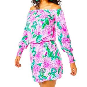 Lilly Pulitzer Lana Skort Romper NWT - Medium - Pink Blossom Try Your Zest